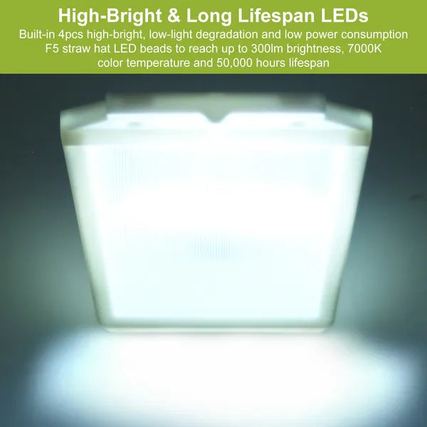 LED Solar Stair Lights – Dusk to Dawn Waterproof Garden Pathway & Fence Lamp