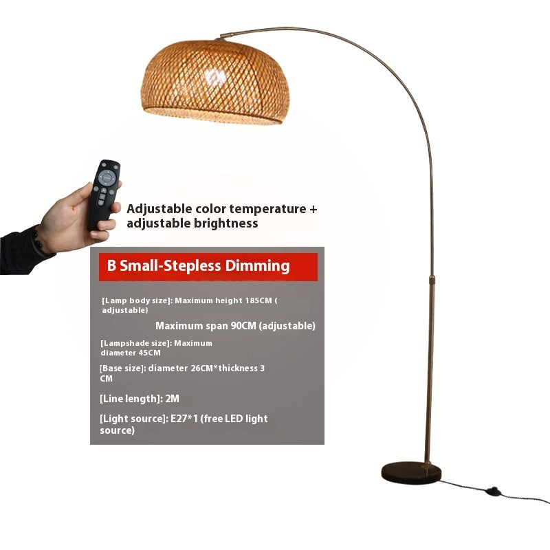 Fishing Rod Floor Lamp with Button Switch for Living Room Decor