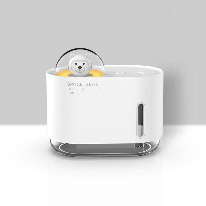 Cute Pet USB Humidifier Spray Water Meter Night Light Portable Mini Air Humidifier for Home Bedroom