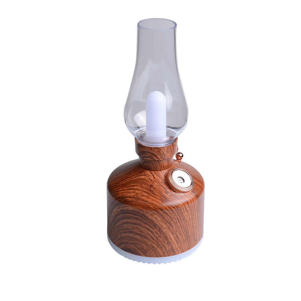 Kerosene Lamp Style Air Humidifier Decorative Aroma Diffuser for Home Bar Bedroom Ambient Lighting and Mist