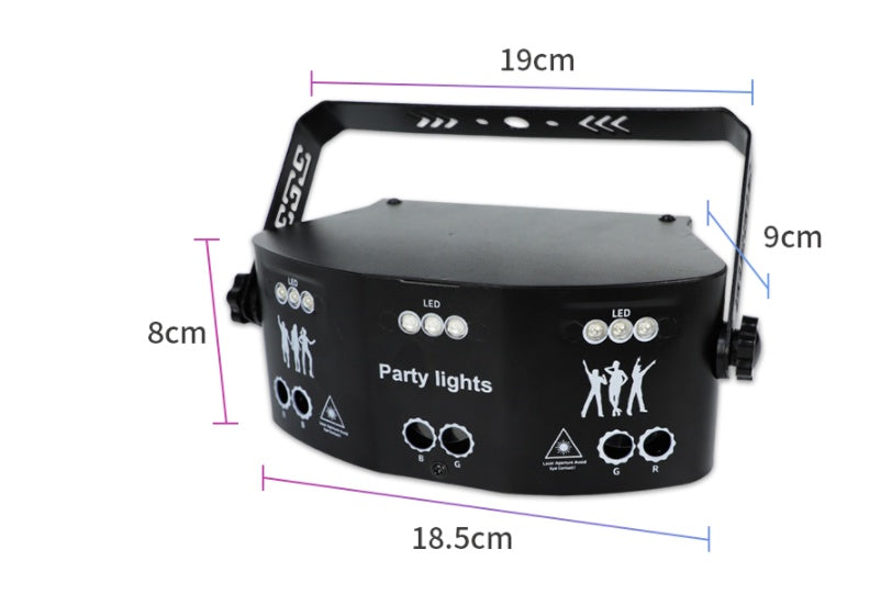 Multicolor Rotating KTV Atmosphere Light – Sound Activated Party Disco LED Lamp