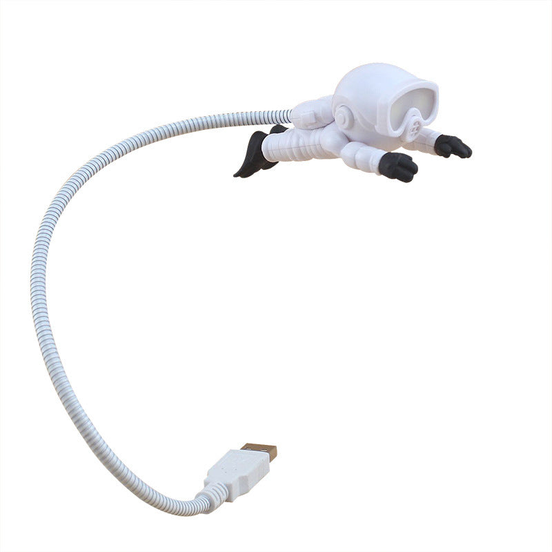 Astronaut LED Desk Lamp with USB Port Romantic Night Light for Kids Bedroom Decor