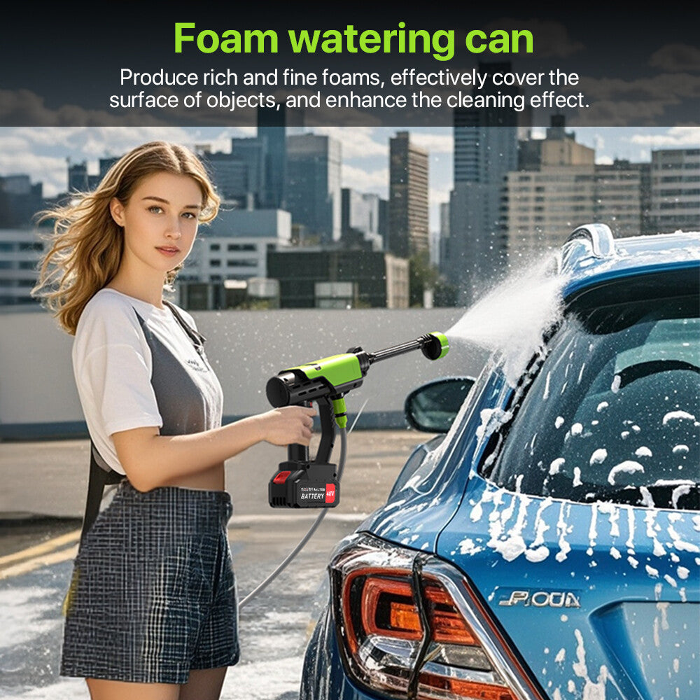 4000W Electric Pressure Washer 3626 PSI High Pressure Power Jet Washer with Dual Battery Car Cleaning Gun for Home and Outdoor Use