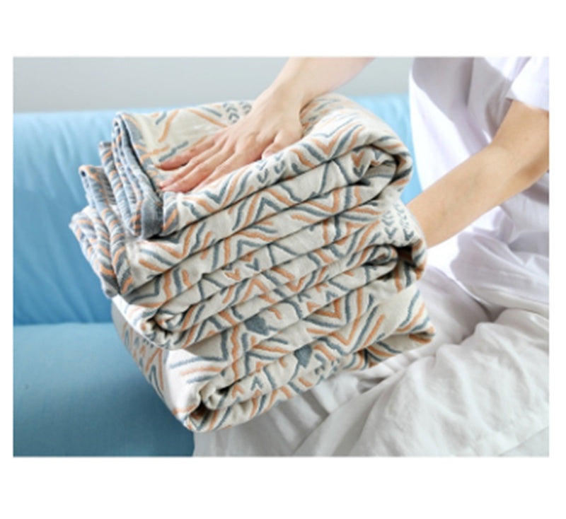 Four Layer Gauze Towel Sofa Cushion Cover All Inclusive Soft Breathable Home Decor Protector