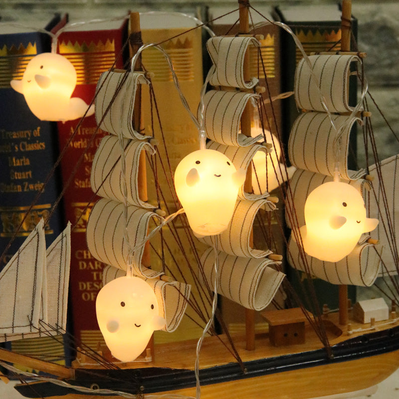 Pumpkin Ghost LED Lantern | Small Halloween & Decorative Light