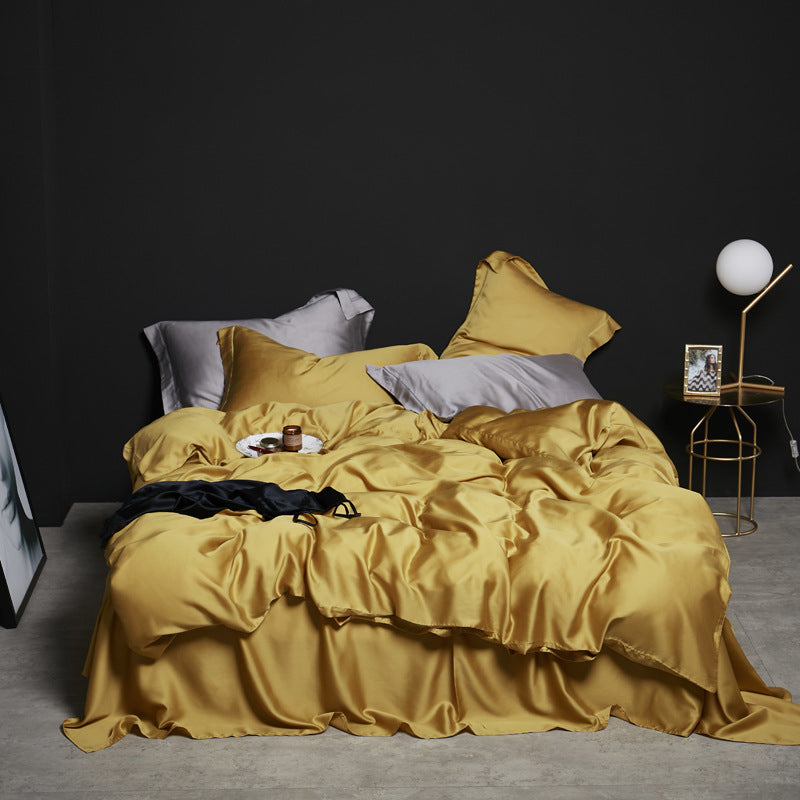 Silk Duvet Cover โ Luxury Soft Breathable Bedding for Bedroom Comfort