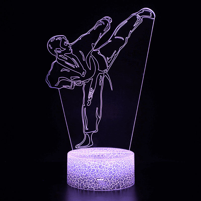 Sports 3D Night Light – LED Optical Illusion Lamp for Bedroom Decor