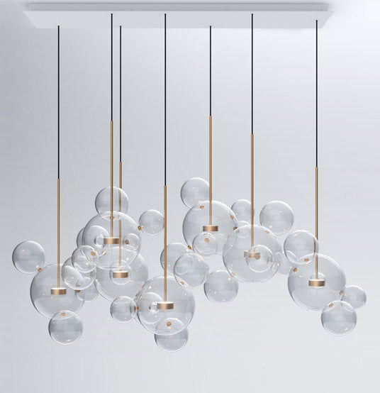 Mickey Bubble Glass Chandelier LED – Modern Living Room, Bedroom & Dining Light