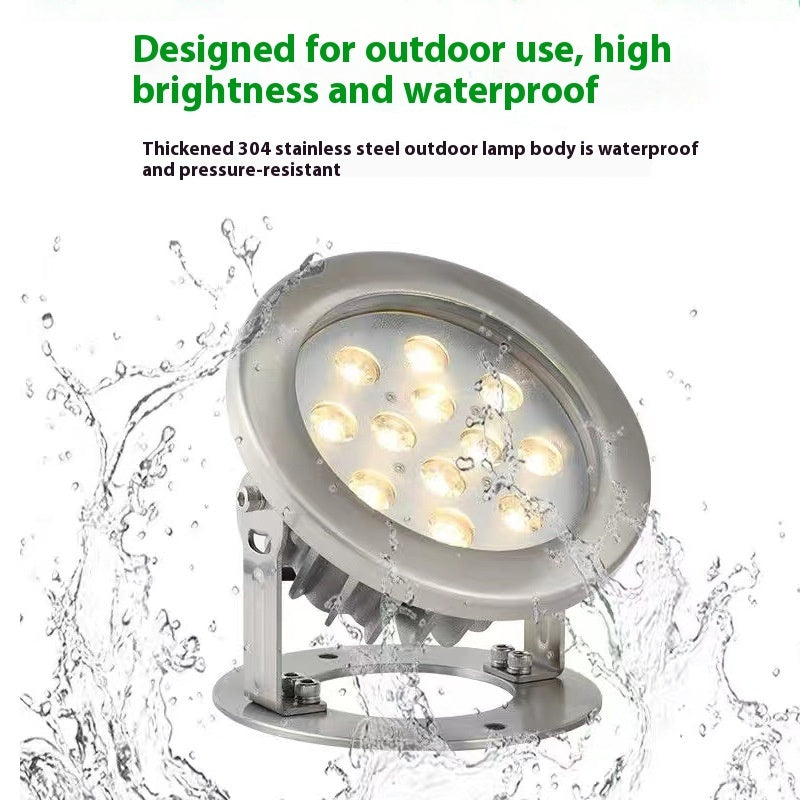 LED Outdoor Fountain & Swimming Pool Underwater Light Waterproof Submersible Pool Lamp