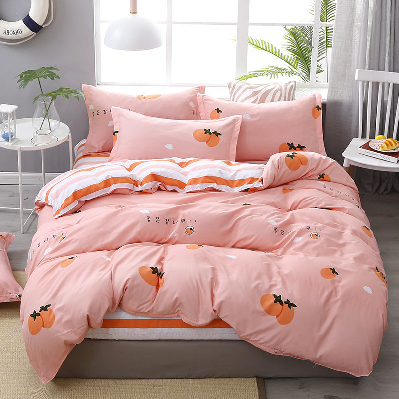 3 or 4 Piece Bedding Set Soft Comforter Sheet Pillowcase Bed Set for Bedroom Home Decor