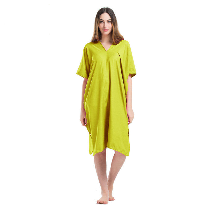 Wearable Bath Towels Soft Absorbent Bath Wrap Adjustable Spa Shower Towel Robe Style