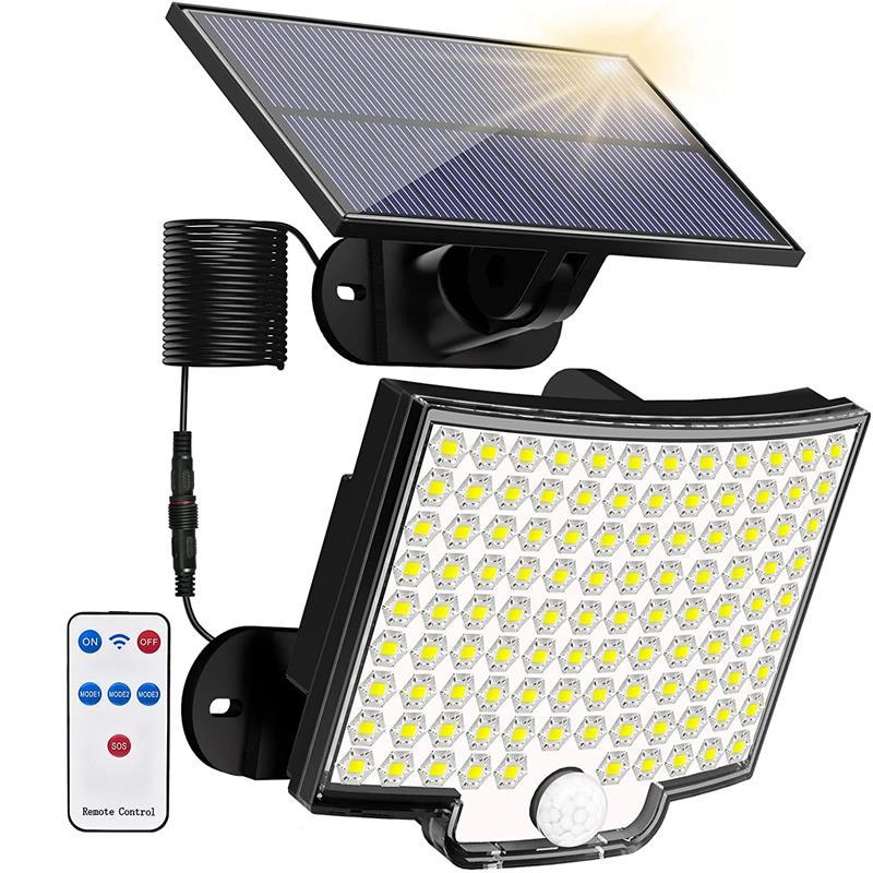 106 LED Solar Wall Light Outdoor Motion Sensor Lawn Garden Lamp Waterproof Security Lighting