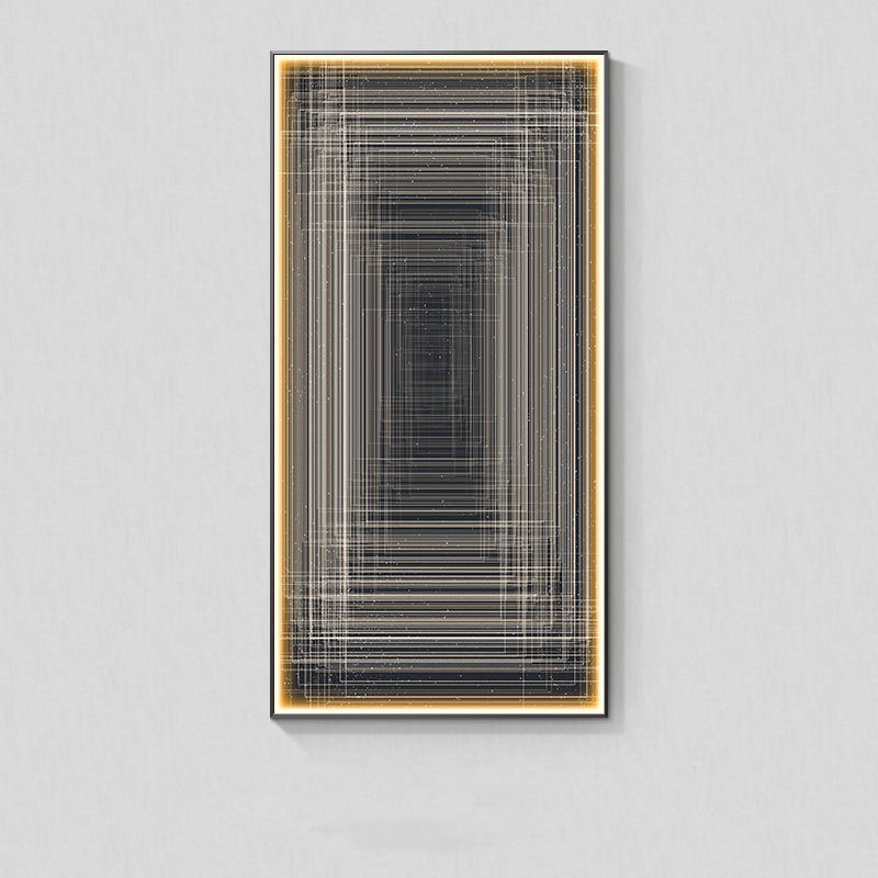 Modern Light Luxury Abstract Wall Art with LED Light Hanging Picture Decorative Wall Lamp for Living Room Home Decor