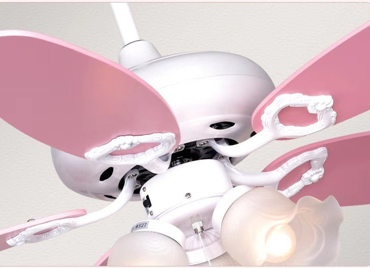 Children’s Ceiling Fan Light LED Dining Room Modern Quiet Fan Lamp With Remote Control