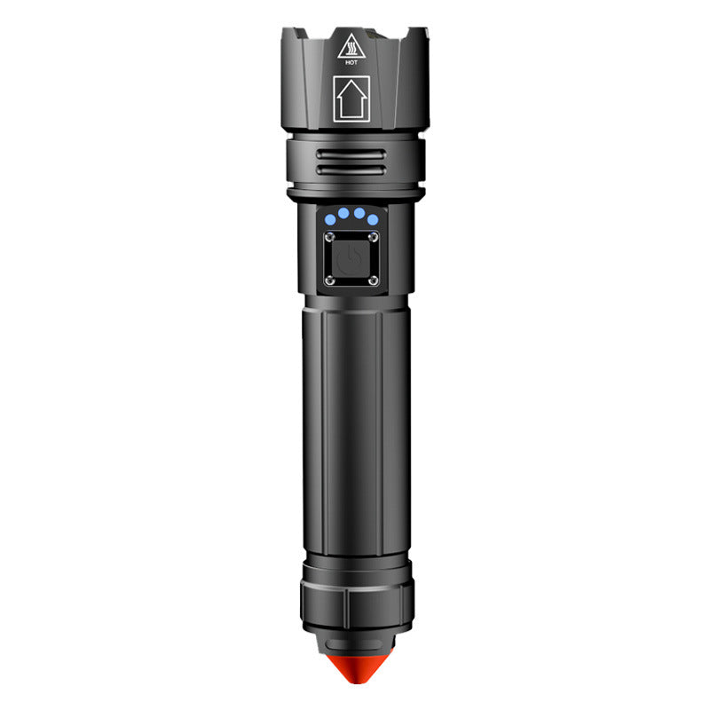 30W White Laser Flashlight – Telescopic Focusing High Power LED Torch