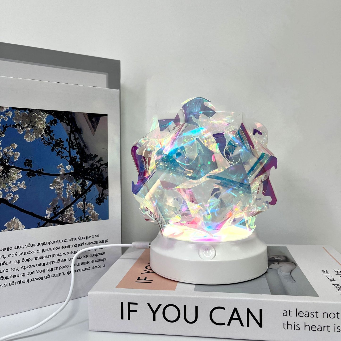 Bedroom Bedside Color Changing Northern Lights Night Lamp Colorful LED Ambient Table Light