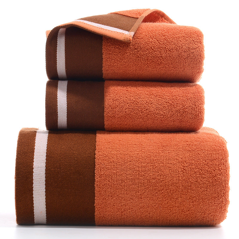 Pure Cotton Towel Set 3 Piece Soft Absorbent Hand and Bath Towels Premium Bathroom Set