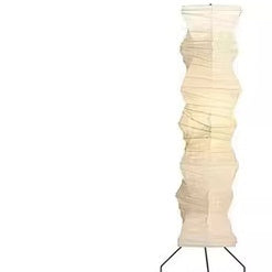Japanese-Style Rice Paper Floor Lamp – Retro Lighting for Hotel & Homestay Decor