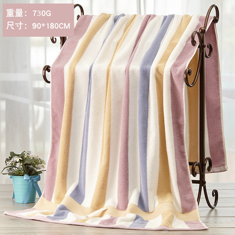 Cotton Absorbent Large Bath Towel Soft Quick Dry Bathroom Towel for Home Hotel Spa Use