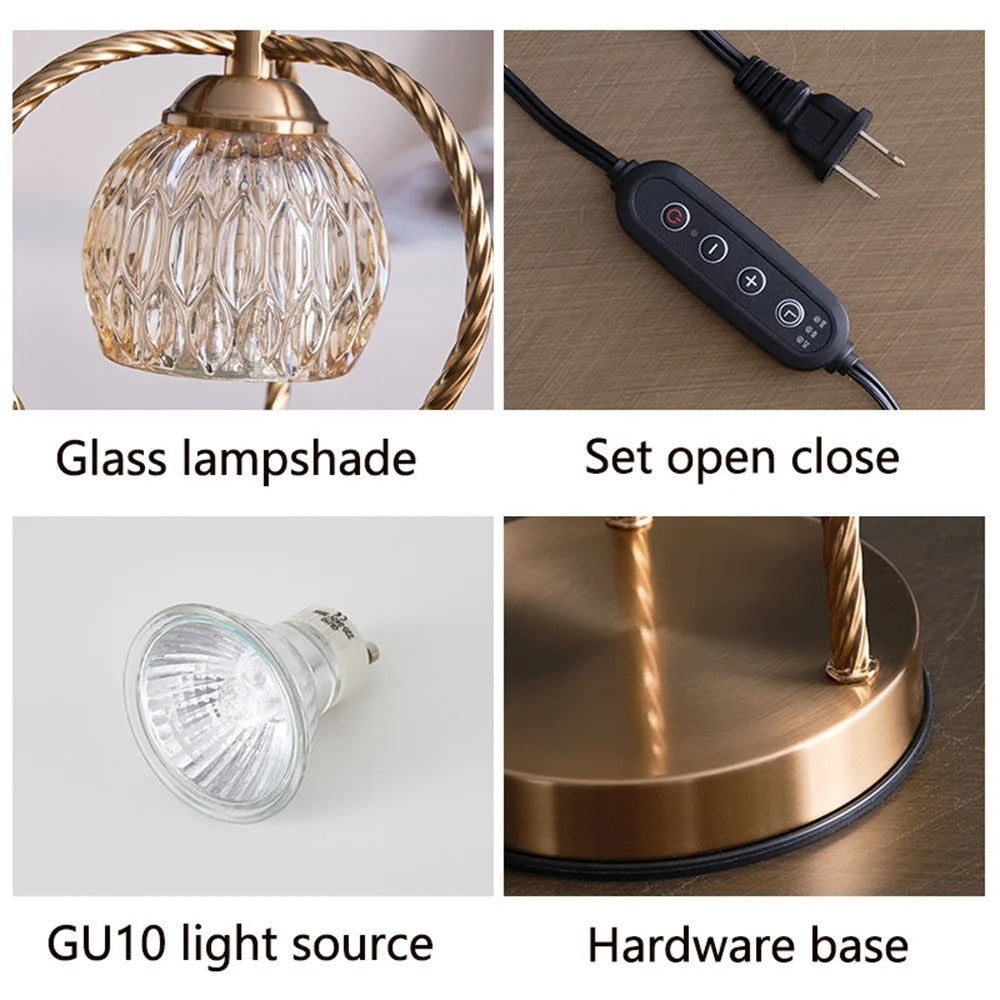 Timed Dimmable Wax Melting Lamp Decorative Table Lamp for Home Fragrance and Ambient Lighting