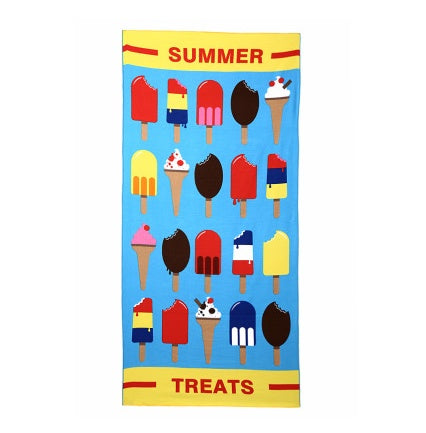Flamingo Ice Cream Beach Towel Large Microfiber Quick Dry Summer Bath Camping Yoga Towel