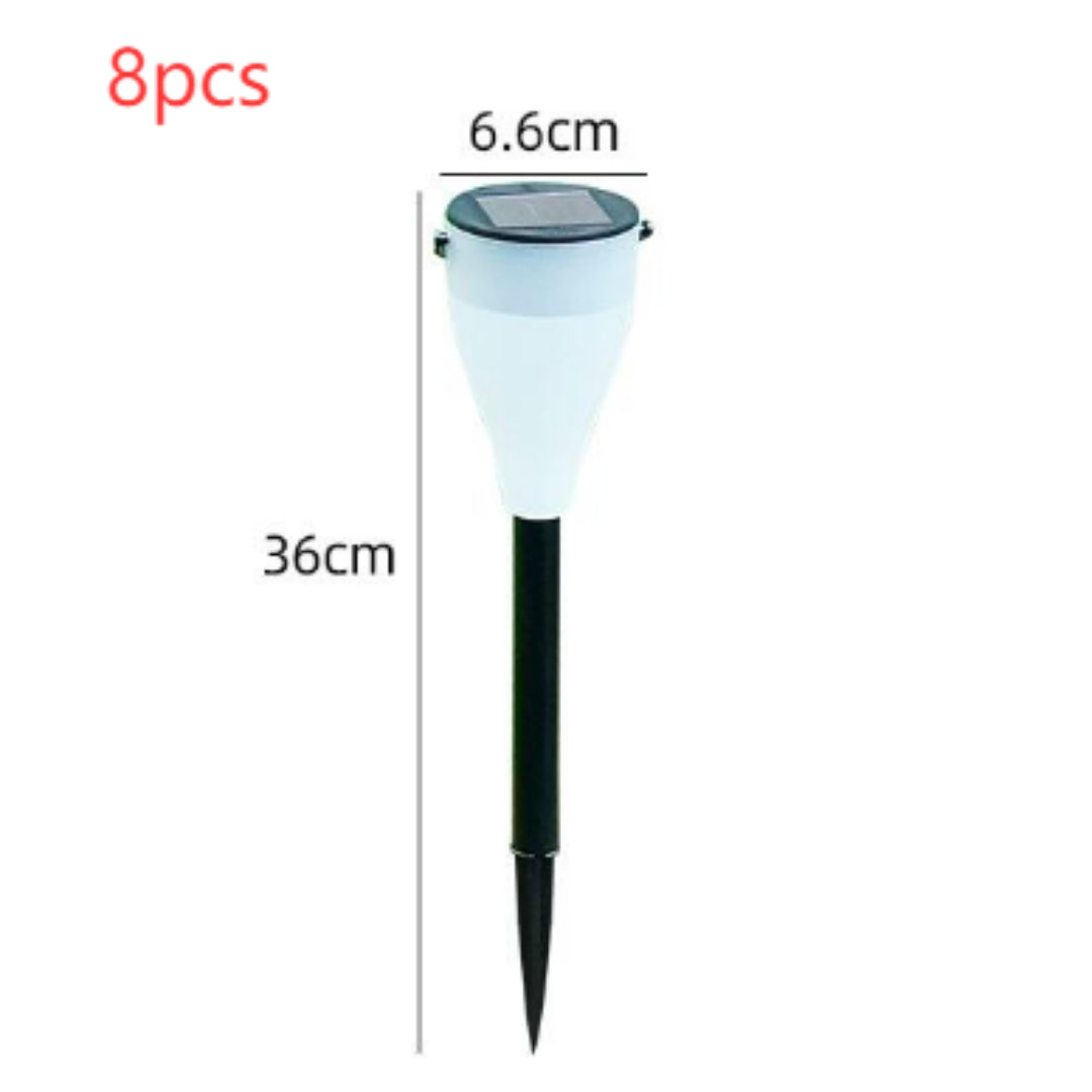 Solar Outdoor Water Decorative Street Light LED Waterproof Garden Landscape Lamp for Courtyard Yard Pathway Lighting