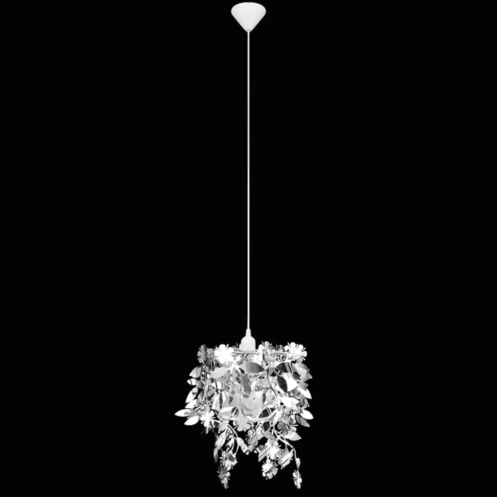Silver Leaf Sequin Chandelier – Elegant Pendant Ceiling Light