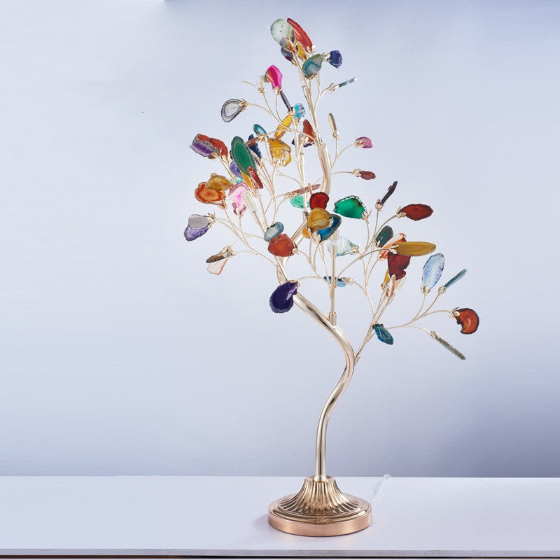 Nordic Agate Tree Branch Floor Lamp for Creative Living Room Decor