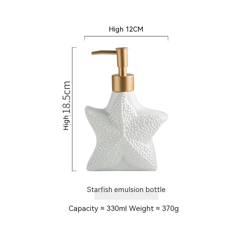 Nordic Style Ceramic Bathroom Dispenser – Hand Sanitizer & Gel Storage Bottle