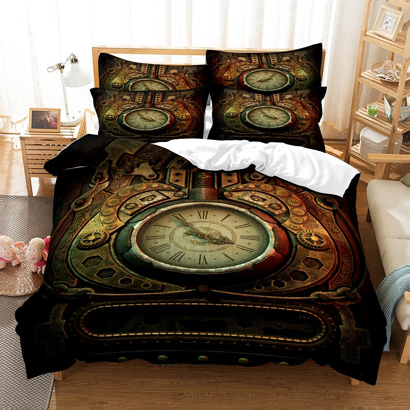 Digital Printing Bedding Quilt Cover with Pillowcases Soft Decorative Duvet Cover Bed Linen Set