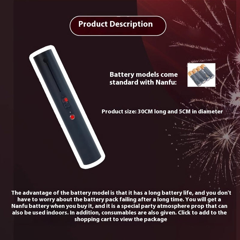Handheld Electronic Sparkler Machine – Remote Control Indoor & Outdoor Event Effect for Weddings & Performances
