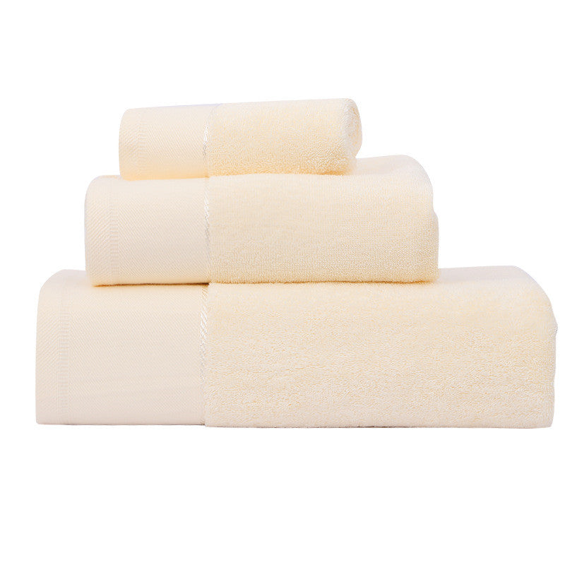 Cotton Towel Bath Towel Three Piece Water Absorbing Gift Towel Bath Towel Set Soft Absorbent Bathroom Towels for Home Use