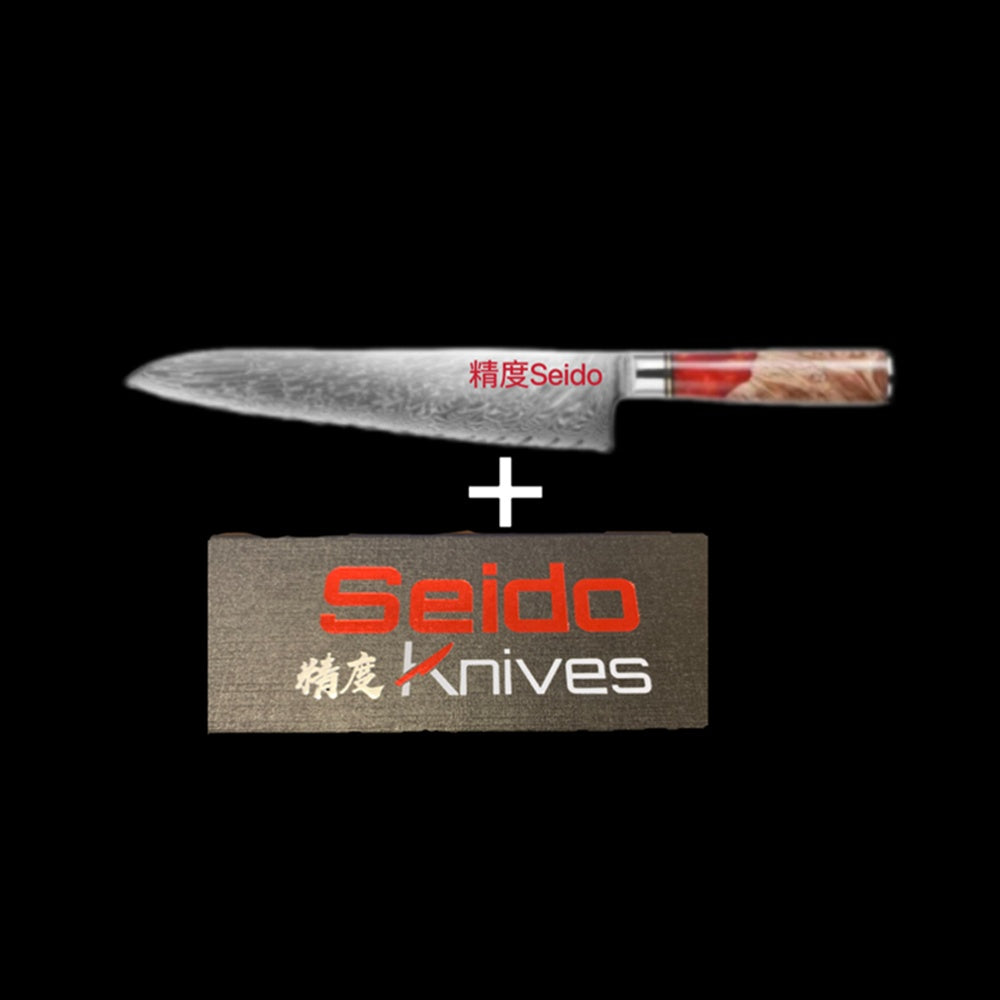 Damascus Steel Kitchen Knife Black Stabilized Wood Resin Handle Chef Knife for Precision Cutting Cooking