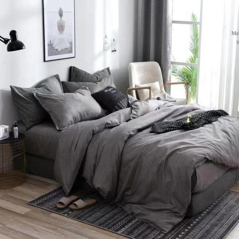 3-Piece Bedding Set Quilt Duvet Cover with 2 Pillowcases 50x70cm Soft Bedroom Bed Set