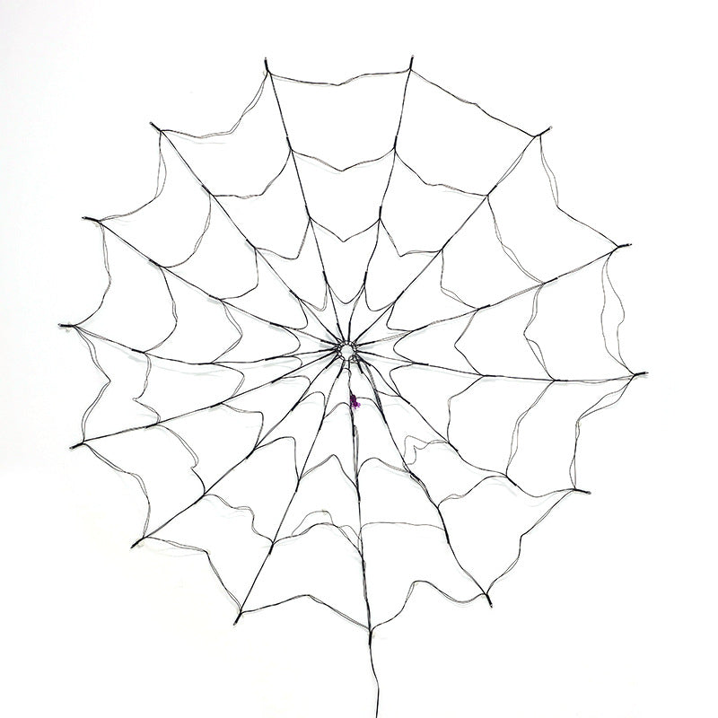 LED Spider Web Lights Halloween Decoration String Lights Horror Atmosphere Outdoor Indoor Party Decor