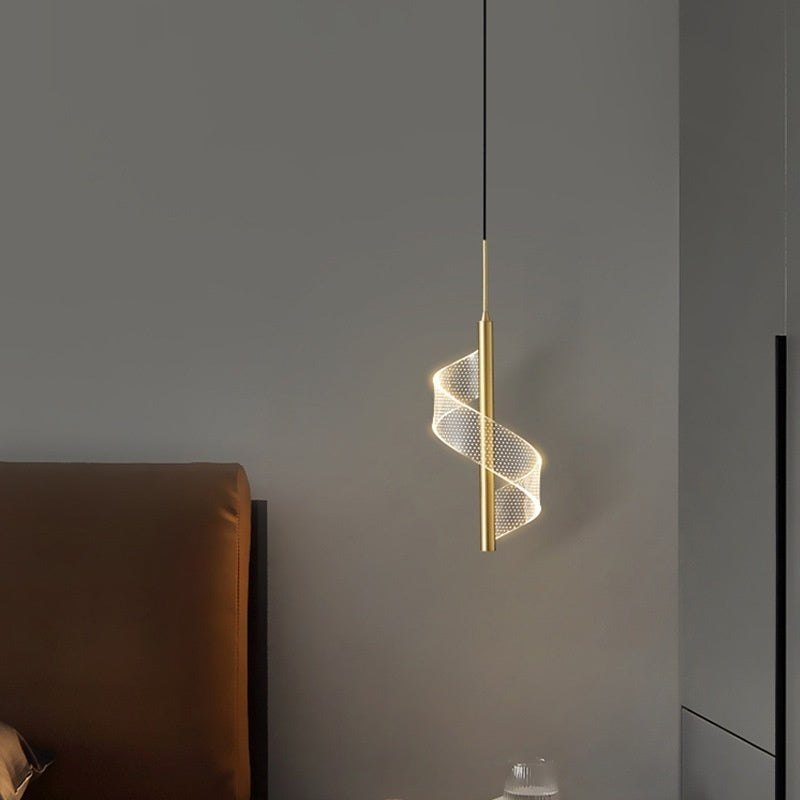 Light Luxury Copper Droplight – Minimalist Small Pendant Lamp