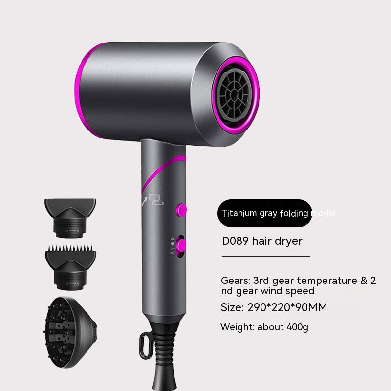 Folding Anion Hair Dryer High Power Constant Temperature Fast Drying Professional Hair Blow Dryer