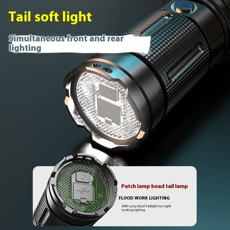 Strong Light Super Bright Flashlight Remote Control Outdoor Rechargeable High Power Portable Zoom Torch