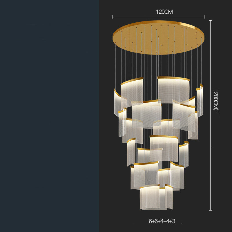 Large Chandelier for Villa Duplex & Living Room Luxury Decor