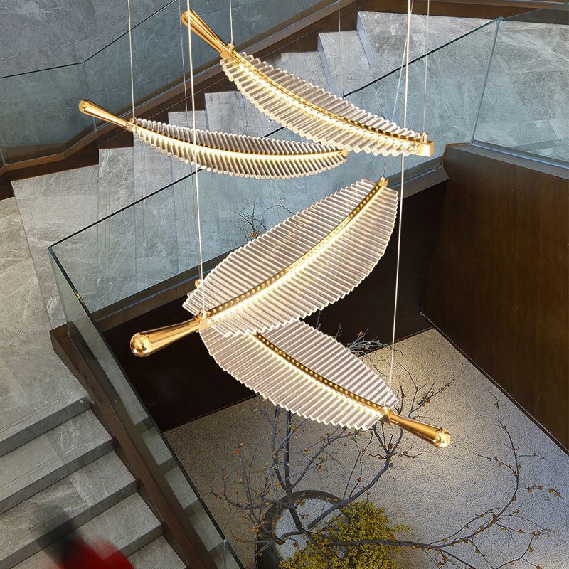 Creative Leaf Art Chandelier – Hotel, Office & Commercial Lighting