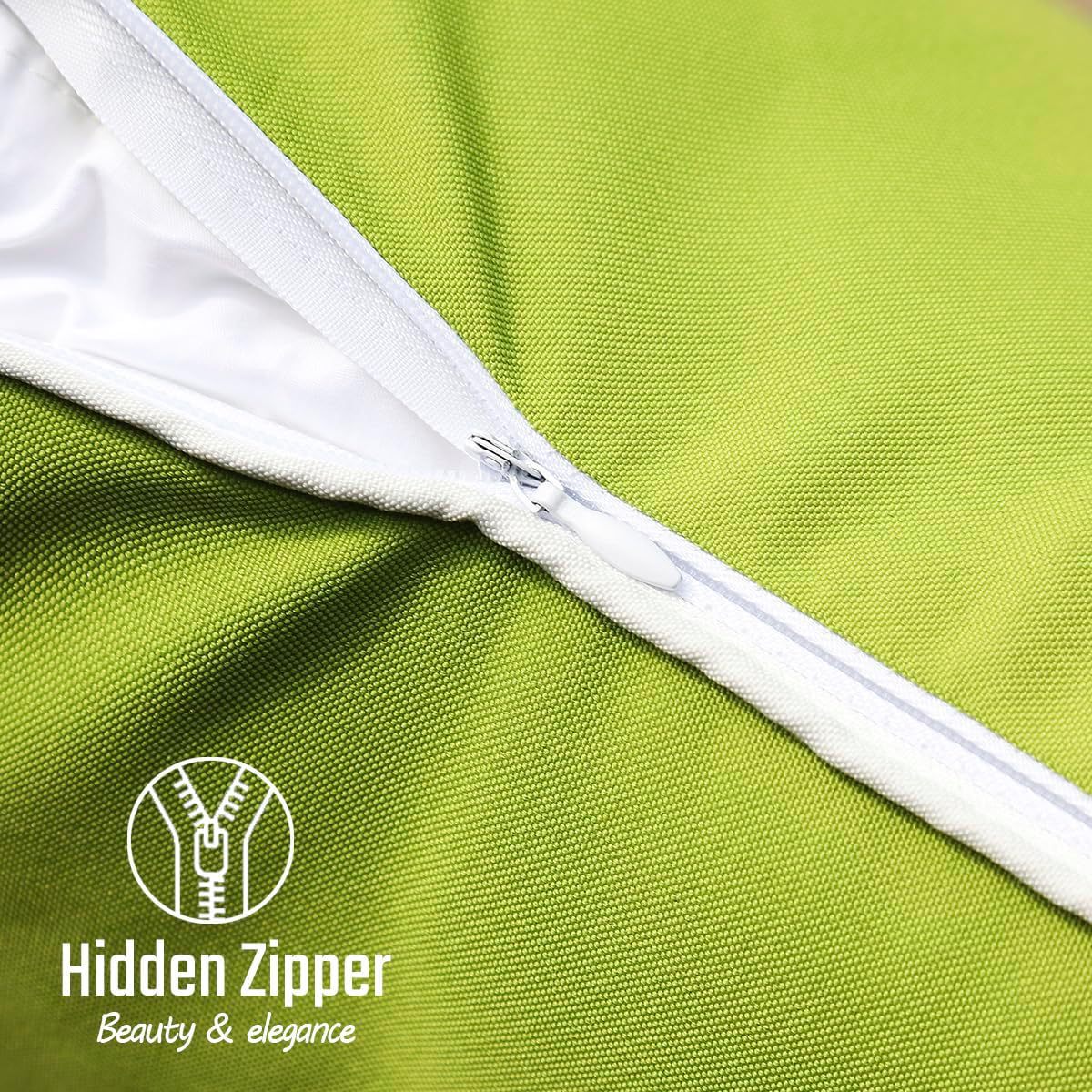 Outdoor Waterproof Throw Pillow Covers Solid Square Cushion Cases Patio Couch Tent Decorative Pillows