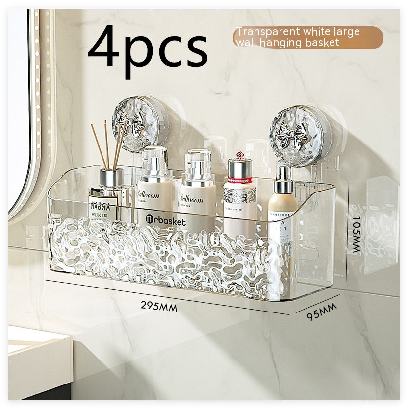 Wall-Mounted Bathroom Storage Box – Tissue, Shaver & Cloth Organizer Rack for Bathroom