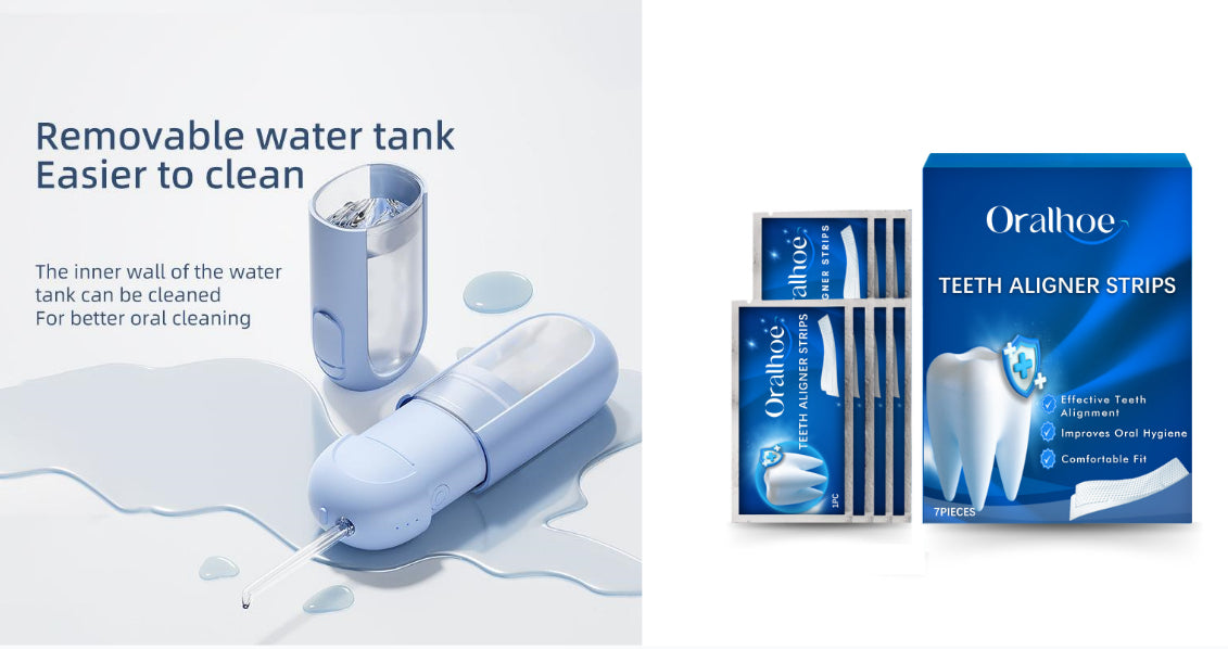 Portable Electric Dental Water Flosser with Retractable Water Tank Rechargeable Oral Irrigator for Deep Teeth Cleaning