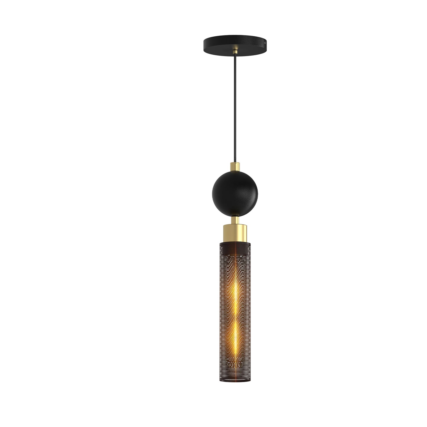 Modern Black Wrought Iron Pendant Light – Adjustable Hanging Chandelier for Kitchen Island, Bedroom & Bathroom