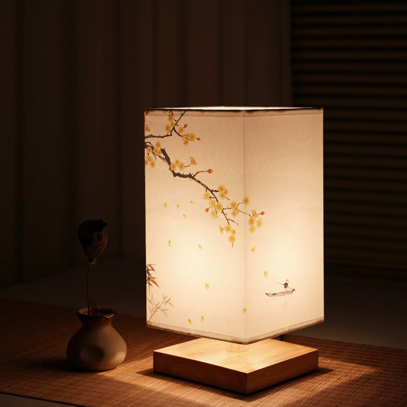 Chinese Retro Bedside Night Light | Warm Bedroom Lighting