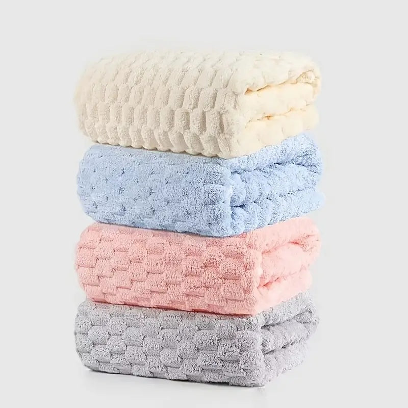 Luxury Microfiber Bath Towels 4 Pack Ultra Absorbent Quick Dry Spa Gym Travel Soft Bath Sheet Set