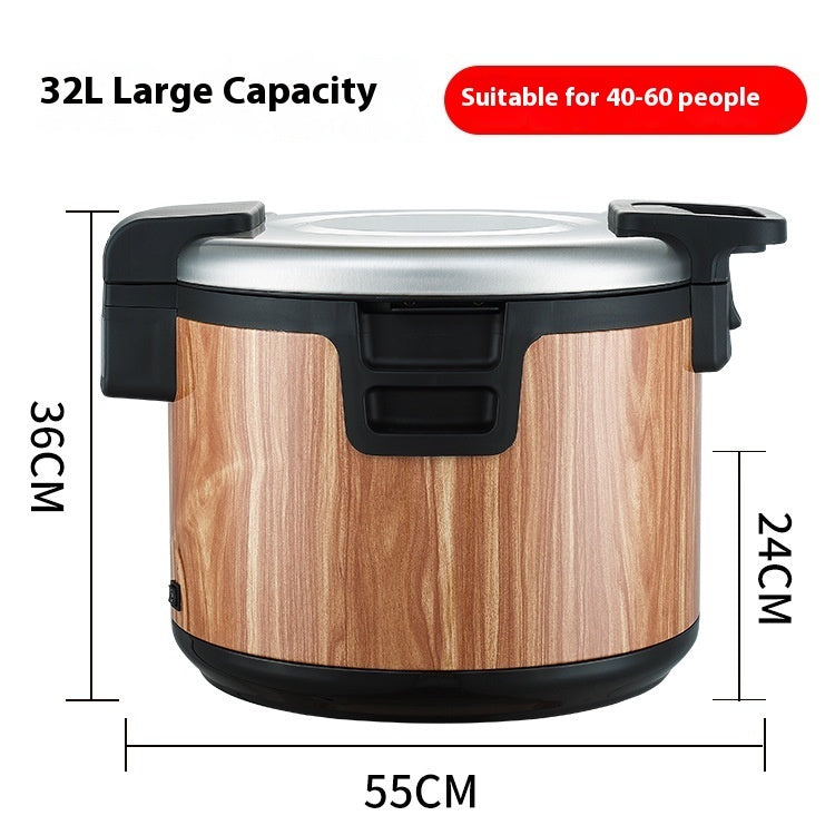 Commercial Insulated Heating Bucket – Thermostat Control Hot Water Container with Timer Function