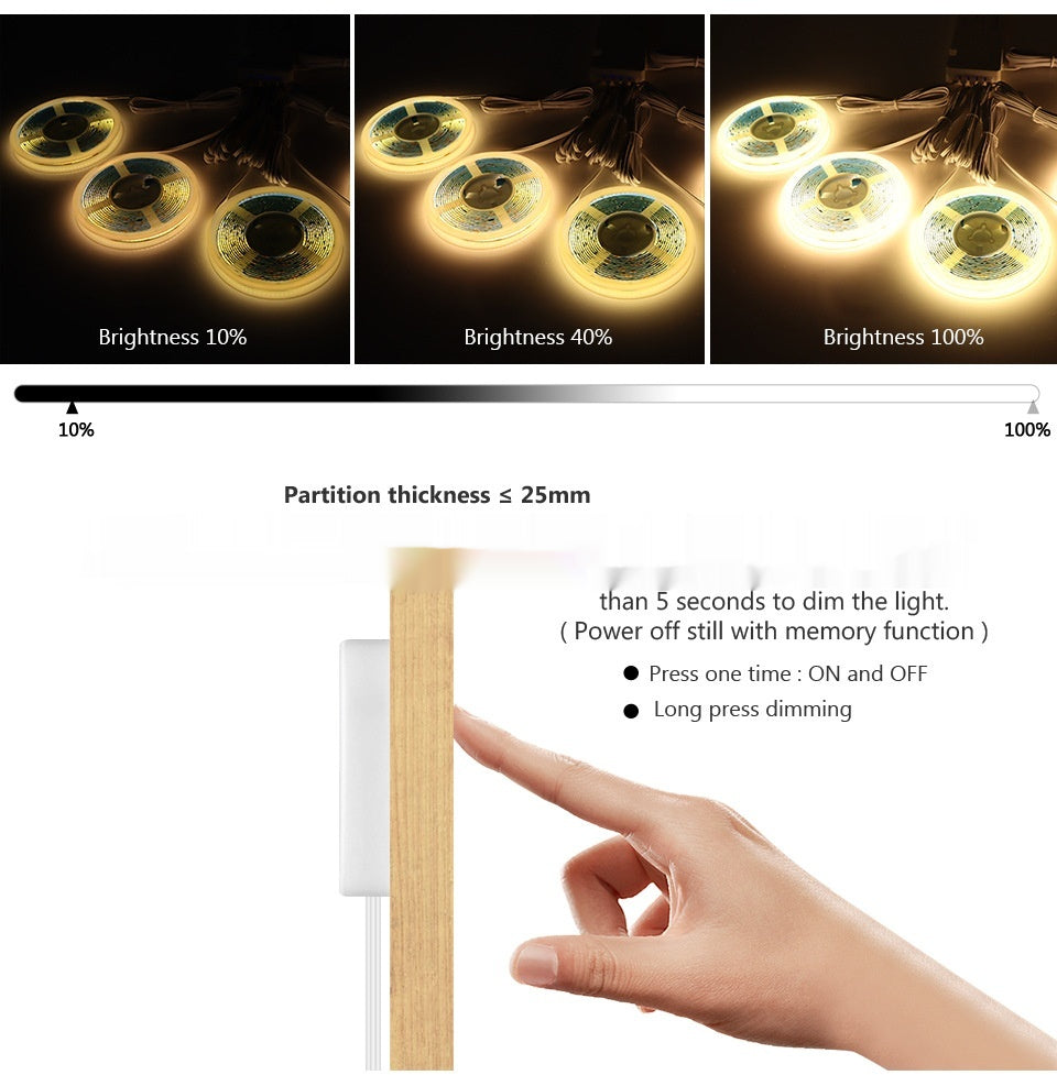 Touch Dimming Cabinet & Wardrobe Light for Wine Cabinet & Home Decor