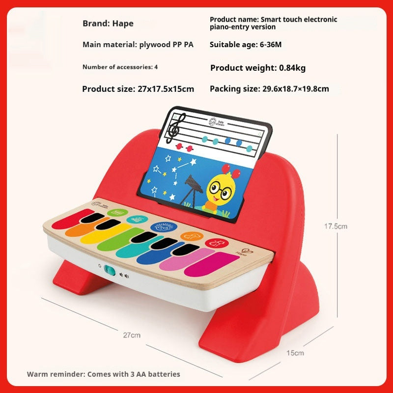 Smart Touch Electronic Drum Baby Music Drum Educational Interactive Kids Drum Toy with Sound Effects