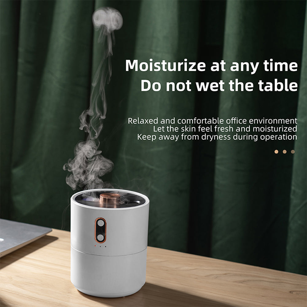 Jellyfish Spirit Desktop Air Purifying Humidifier Ultrasonic Aroma Diffuser Mist Maker for Home Office Decor